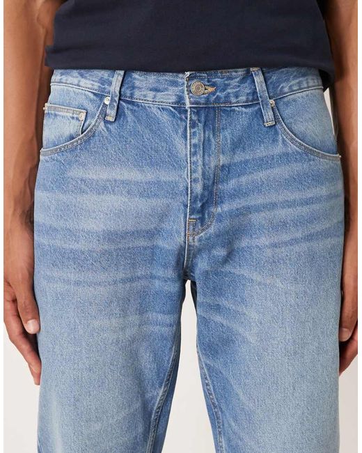 ASOS Blue Tapered Jeans for men