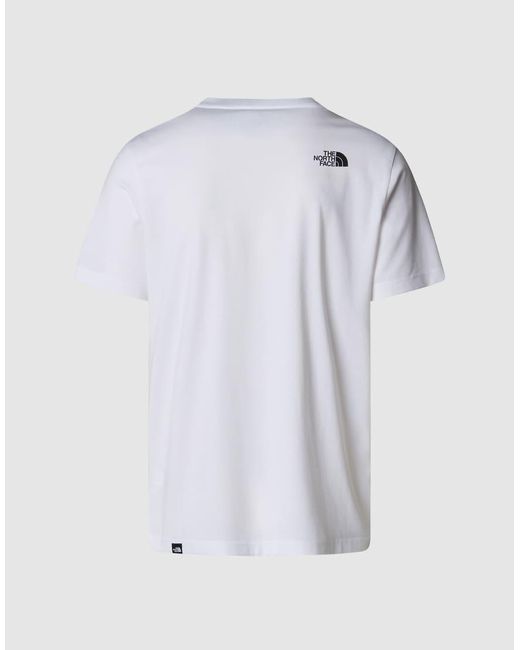 Camiseta Fine De The North Face de hombre de color White