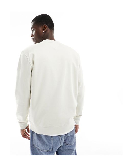 Tommy Hilfiger – regular essential – sweatshirt in Gray für Herren