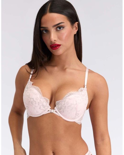 Boux Avenue Multicolor Millie Lace Super Push Up Padded Plunge Bra