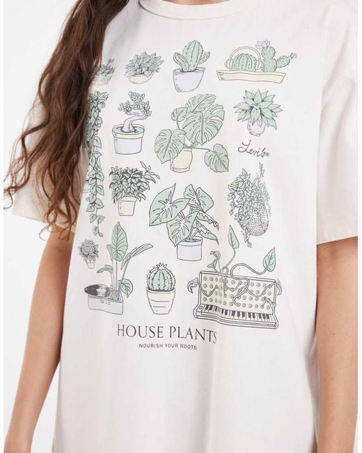 Levi's White Graphic Printed Tee