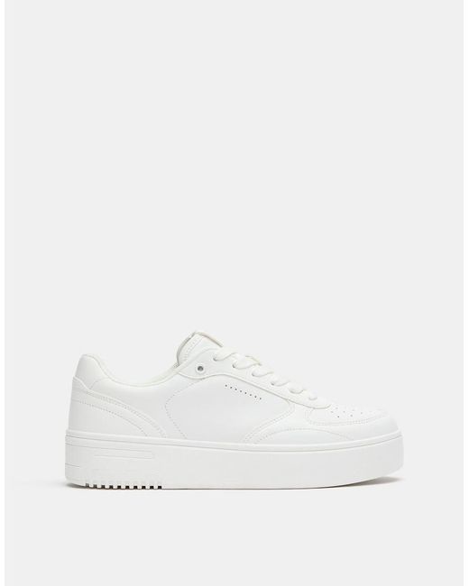 Pull&Bear White Retro Trainers