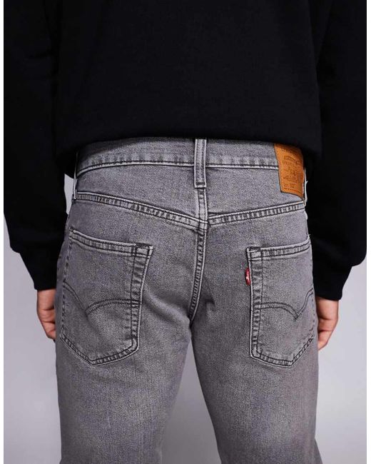 Levi's Gray 502 Tapered Jeans for men