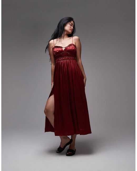 AllSaints Red Faelyn Dress