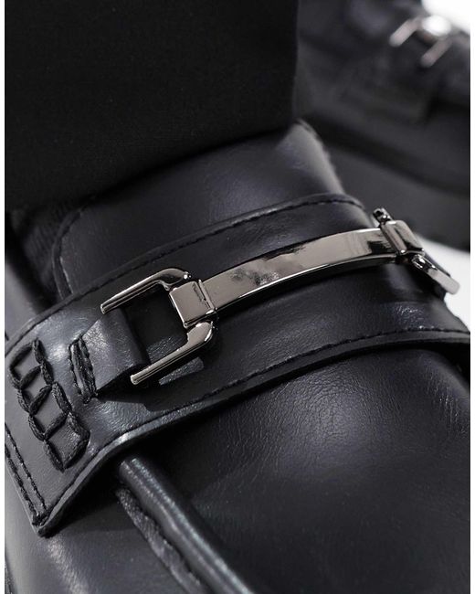 Pull&Bear – loafer in Black für Herren