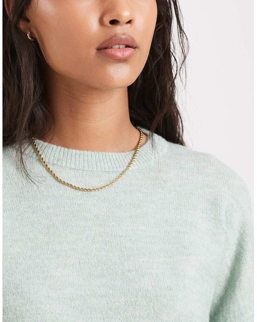 ONLY Gray Round Neck Boxy Jumper