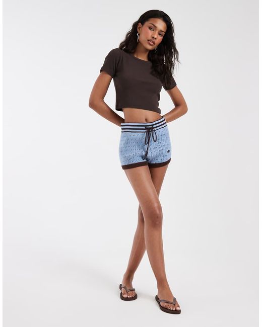 adidas Originals x ASOS Black Cable Knit Hot Pants