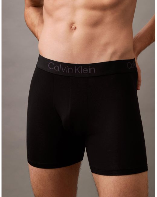 Calvin Klein Black Ultra Soft Modal 3 Pack Boxer Briefs for men