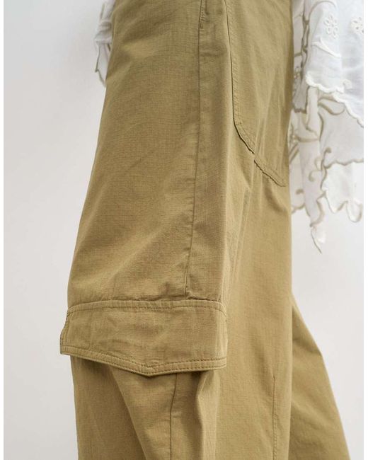 TOPSHOP Natural Horeshoe Cargo Trouser