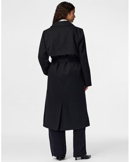 Pieces Blue Trenchcoat