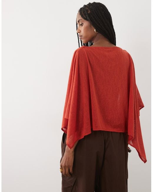 ASOS Red Cape Top