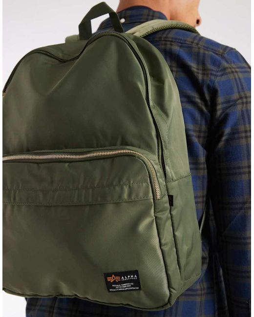 Alpha Industries Green Backpack for men