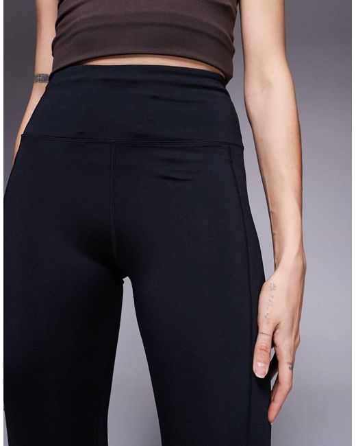 4505 Blue Tall Icon Active Tie Waist Run Legging With Phone Pocket