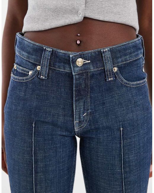 Tommy Hilfiger Blue Tommy Girl Skinny Jeans With Seam Detail