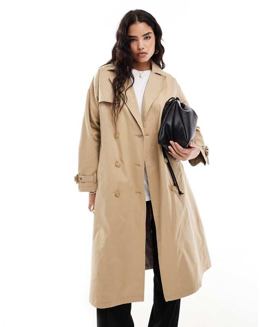 Levi's Natural Spade Relaxed Fit Belted Twill Trench Coat