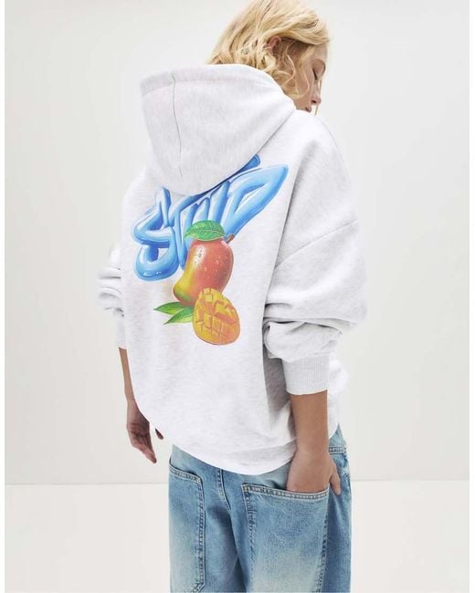 Pull&Bear Blue Stwd Mango Hoodie