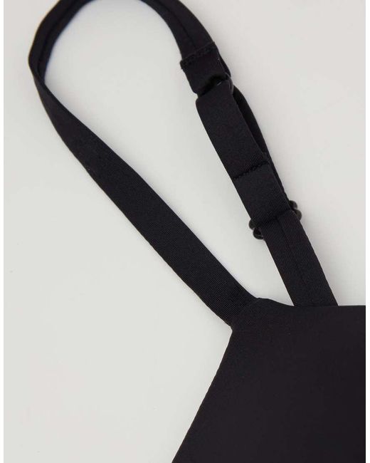 Tezenis Black Micro Padded Push-Up Bikini Top