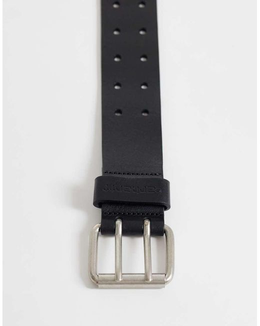 Carhartt Black Double Script Leather Belt
