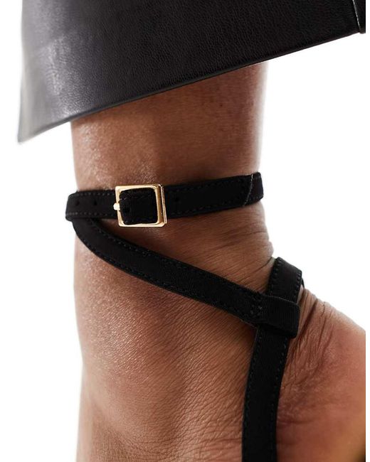 ASOS Black Paige High Block Heels