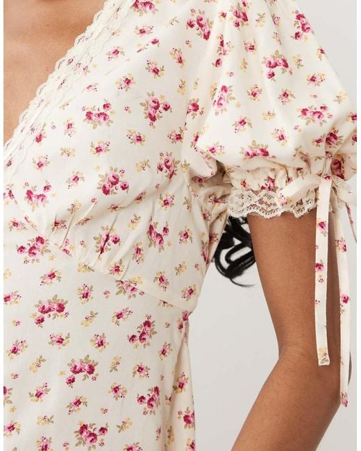 Miss Selfridge Natural Button-through Maxi Tea Dress