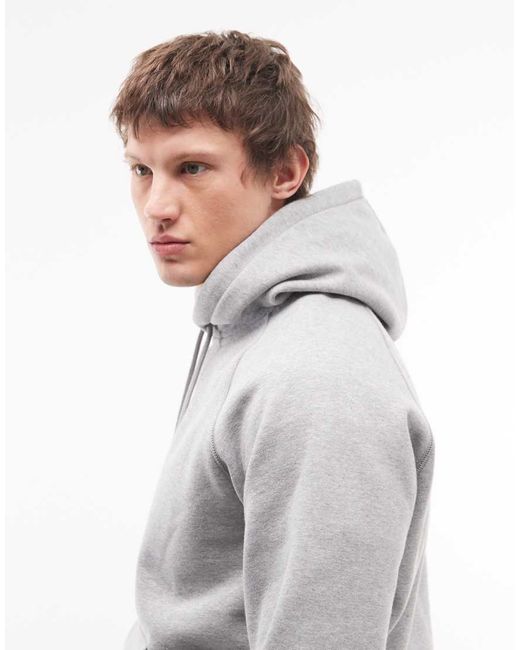 Carhartt Gray Chase Heavyweight Hoodie for men