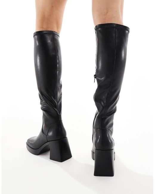 Schuh Blue Doja Chunky Knee Boots
