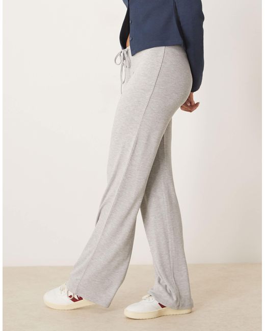 Gina Tricot Blue Low Waist Jersey Trouser Bottoms