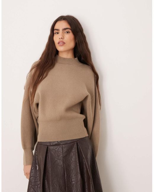 Mango Natural Cinched Waist Jumper