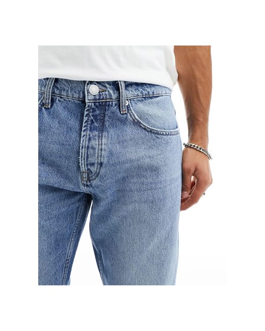 Only & Sons Blue Straight Fit Jeans for men