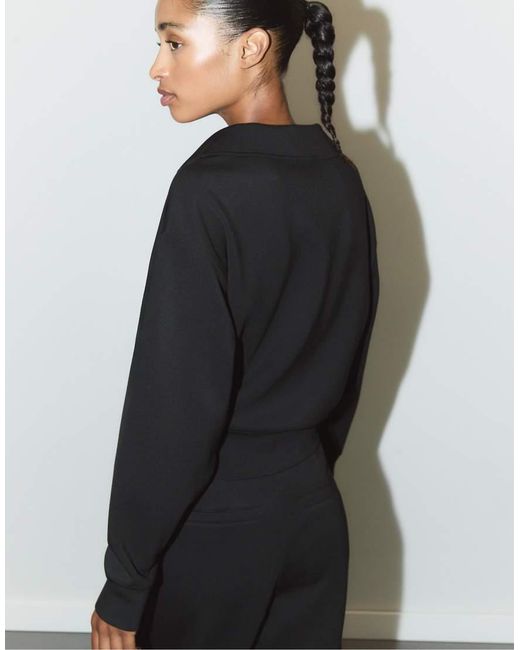 Stradivarius Black Soft Touch Sweatshirt