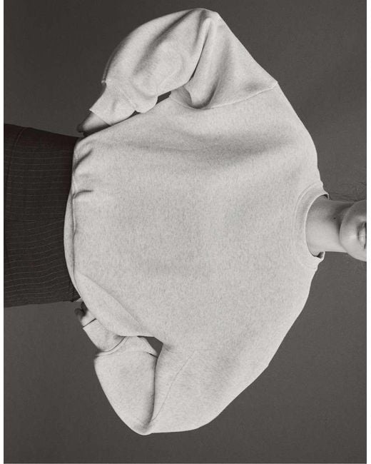 Stradivarius Gray Basic Sweatshirt