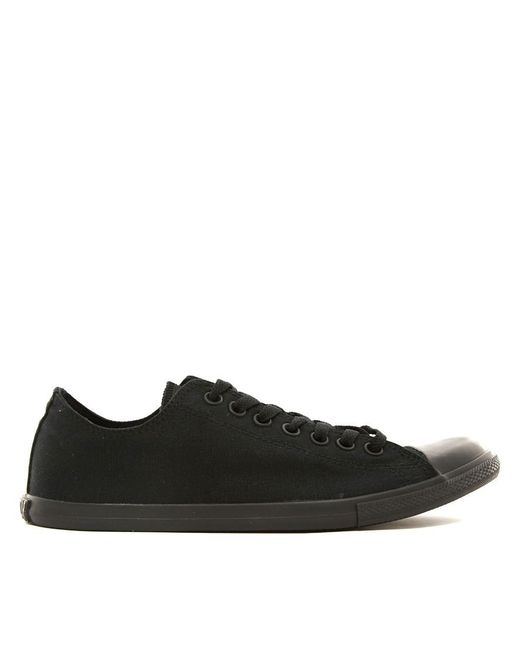 Converse Canvas All Star Lean Plimsolls in Black for Men | Lyst