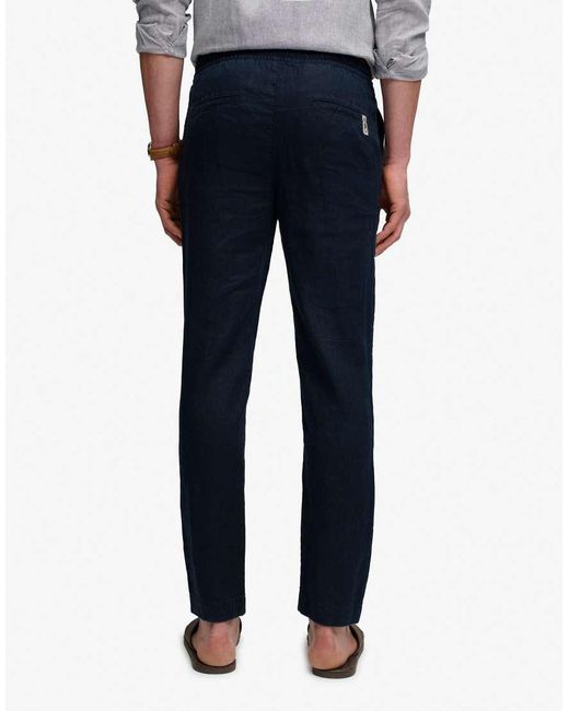 Superdry White Merchant Linen Pants for men