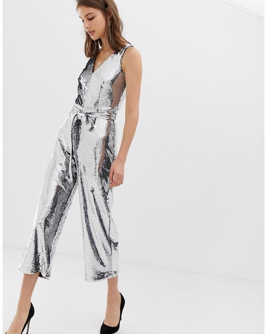 elvi sequin jumpsuit
