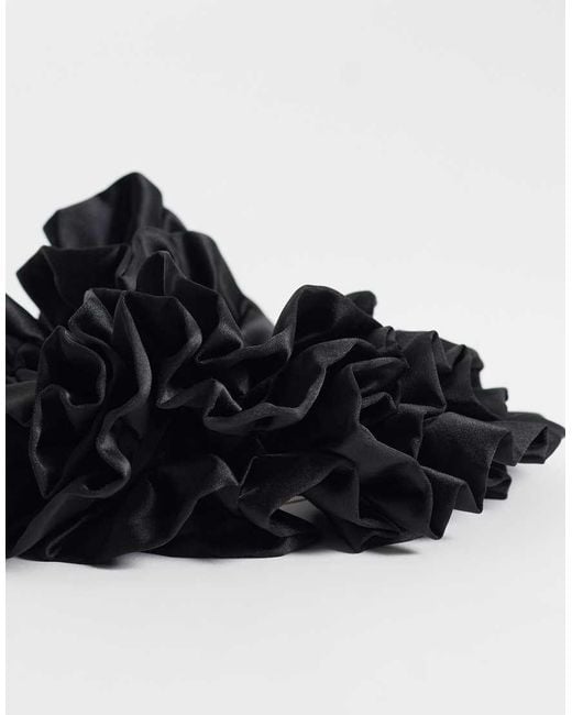 Kitsch Black Ruffle Scrunchie