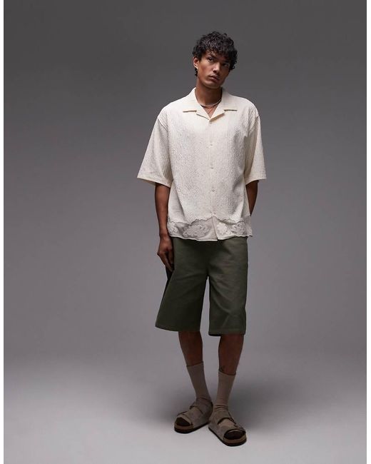 Camicia Oversize di Topman in Gray da Uomo