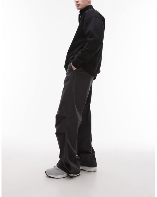 Topman – hose aus verwaschenem twill in White für Herren