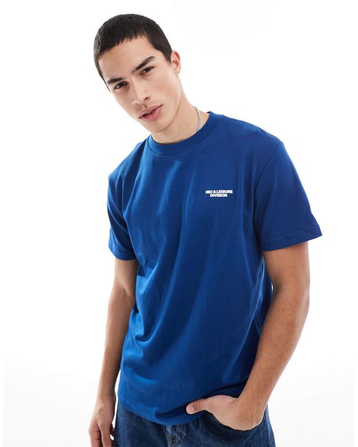 Hollister Blue Micro Logo Relaxed Cooling T-shirt
