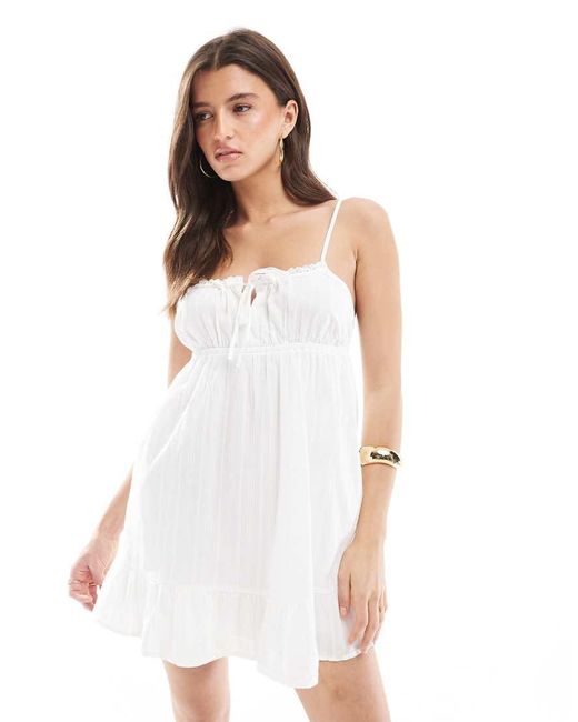 Cotton On White Cotton On Serena Mini Sundress