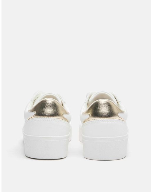 Baskets à plateforme Pull&Bear en coloris Natural