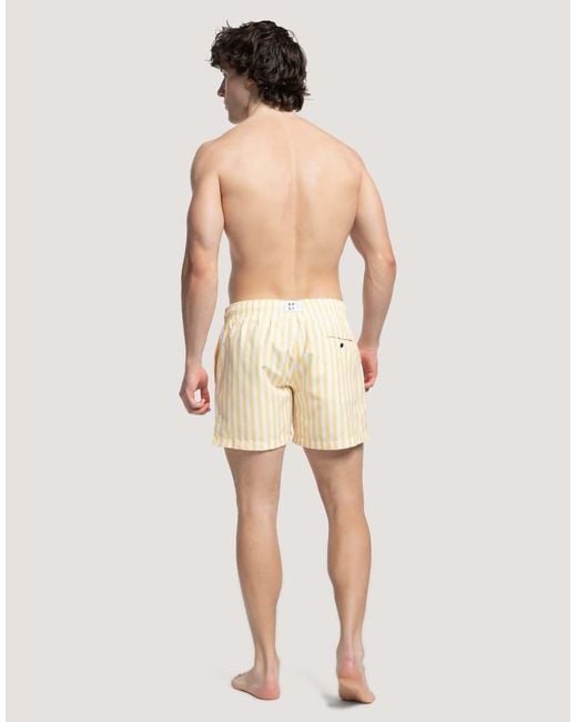 Apreslife Natural Stripe Swim Shorts for men