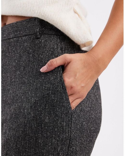 ASOS Black Tailored Slim Straight Leg Trousers