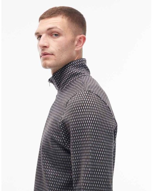 Paul Smith Gray Paul Smith Half Zip Regular Fit Sweatshirt for men