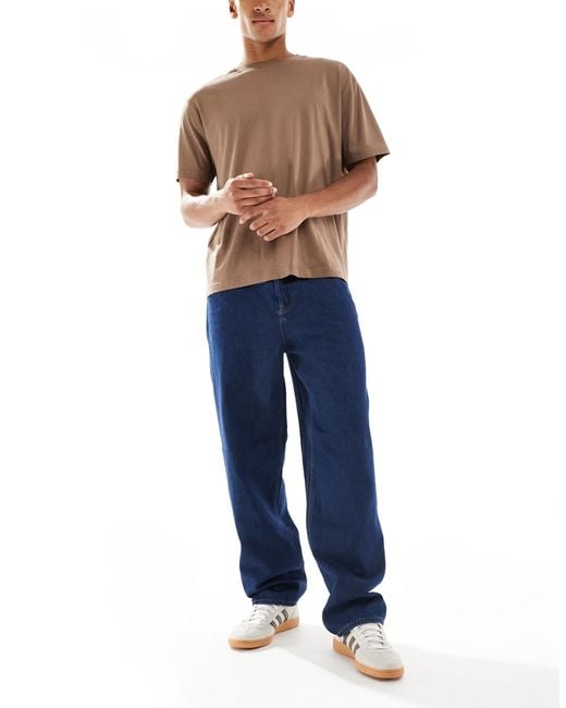 Only & Sons – five – weit geschnittenen jeans in Blue für Herren