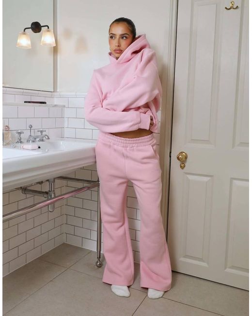 SIMMI Pink X Mia Khan Maddie Essentials Flared Joggers