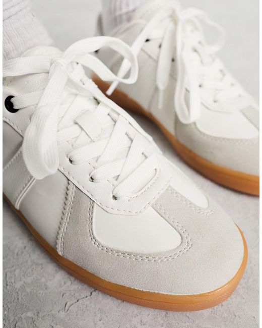 LORENZO LEATHER/GUM SOLE SNEAKERS IN MILK WHITE | Poor Little Rich Boy  Clothing