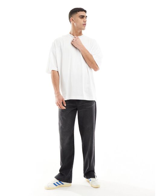 T-shirt oversize bianca con stampa sul retro di ASOS in White da Uomo