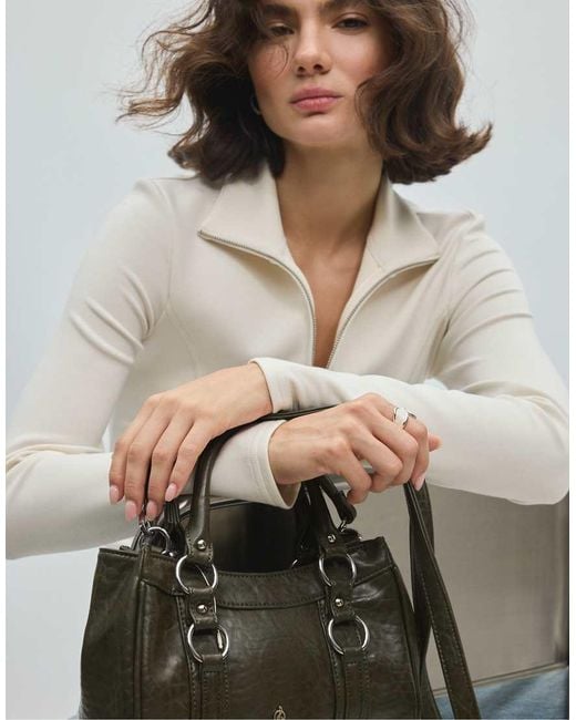 Stradivarius Green Small Bowling Bag