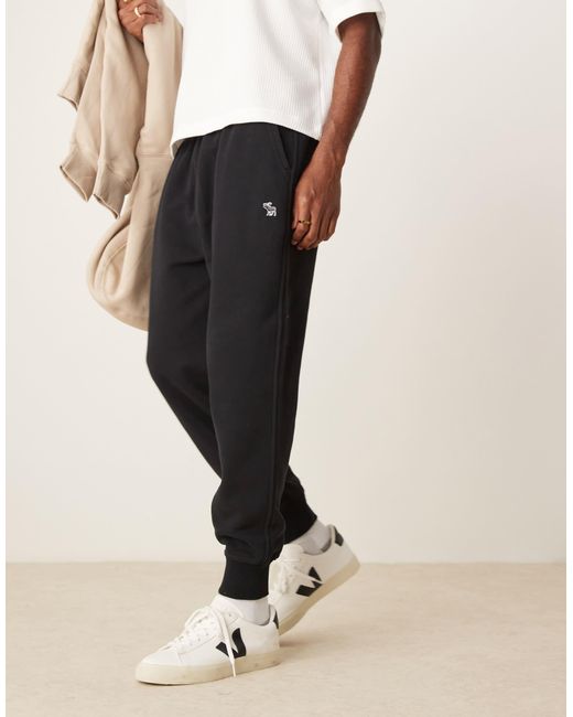 Abercrombie & Fitch – locker geschnittene jogginghose in Natural für Herren