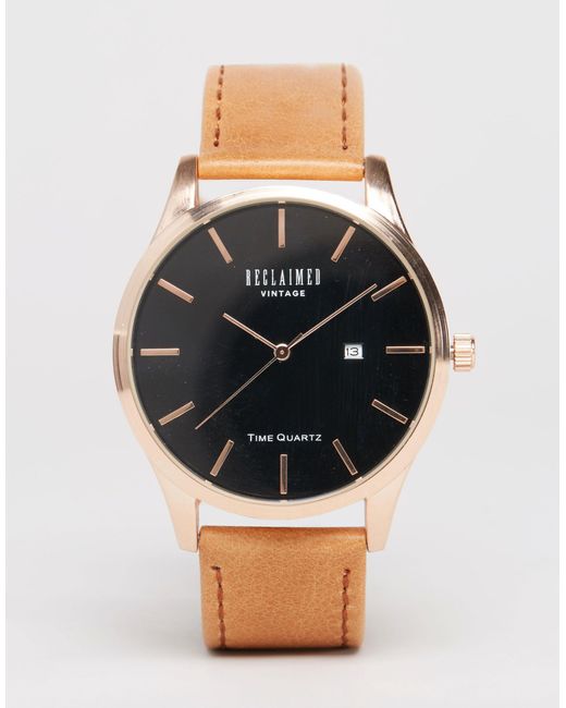 Reclaimed (vintage) Brown Inspired Leather Watch